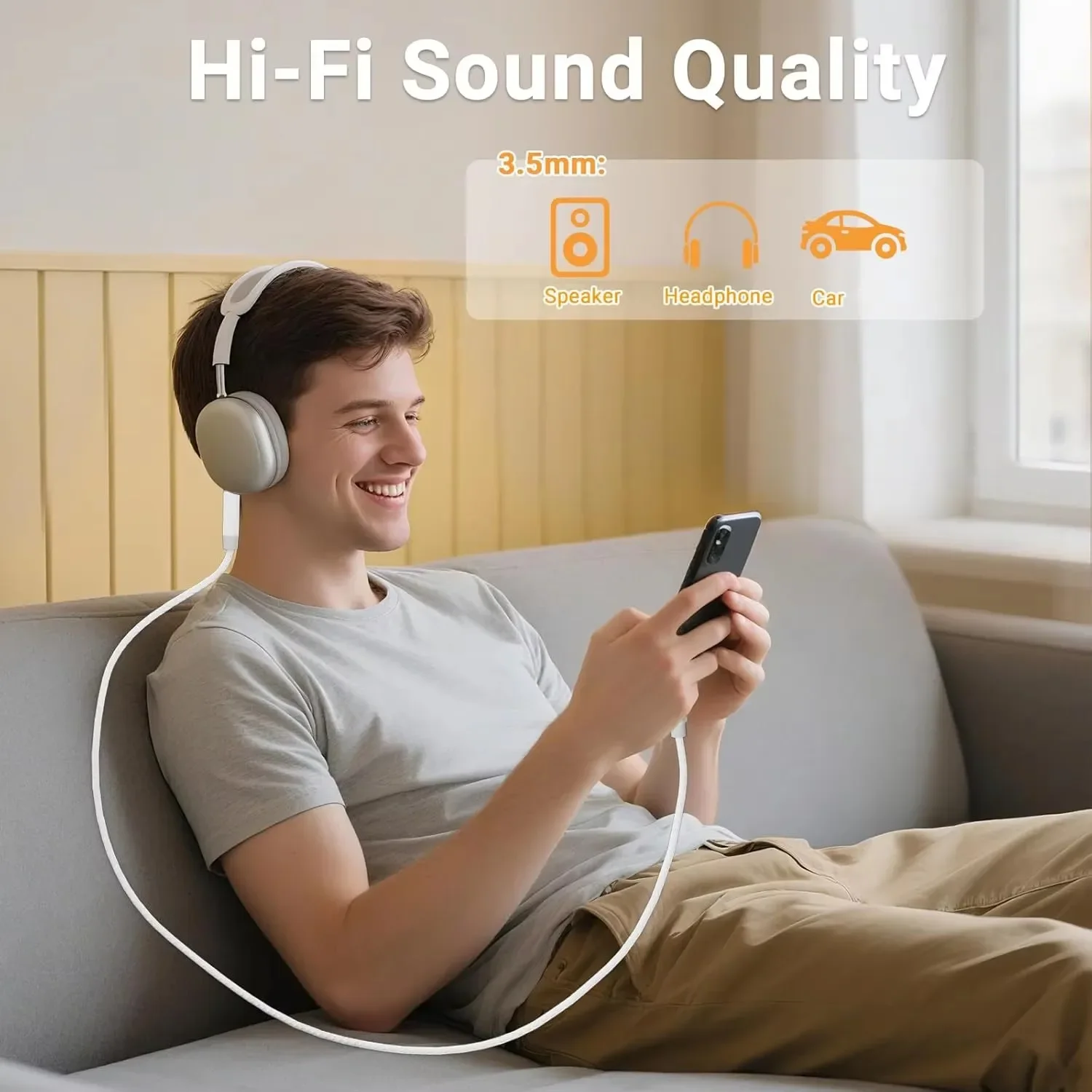 USB C to 3.5mm Male AUX Audio  - Car Jack 评论和价格